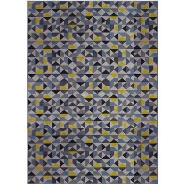 Imagem de Tapete Sala School Caleidoscopio Azul 2,50x3,50 São Carlos