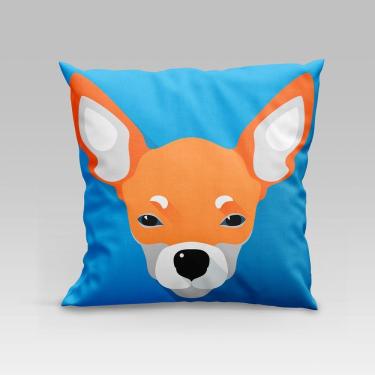 Imagem de Capa De Almofada Estampada Pet Dog Em Veludo Suede 45cm X 45cm Raças Cachorros Chihuahua