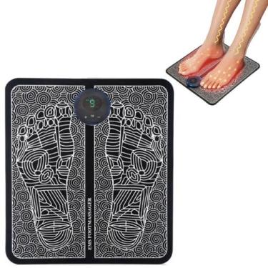 Imagem de Massageador Tapete Pulso Elétrico Pés Ems Almofada Pé - Giga