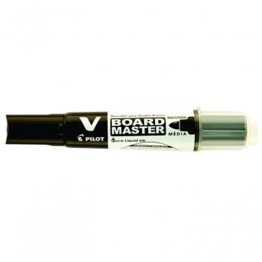 Imagem de Marcador Para Quadro Branco V-board Master Pilot Recarregável Preto