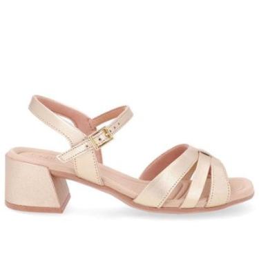 Imagem de SANDALIA USAFLEX SALTO BLOCO EM COURO REF UD25003 FEMININO-Feminino