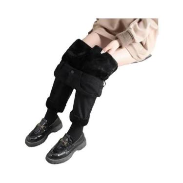 Imagem de Calças Jeans Femininas De Cintura Alta Para O Inverno, Slim, Casuais, 