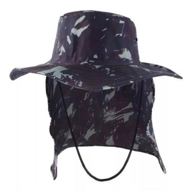 Imagem de Chapéu Pescador Árabe Com Protetor de Nuca - Segurança Total, Cinza ca