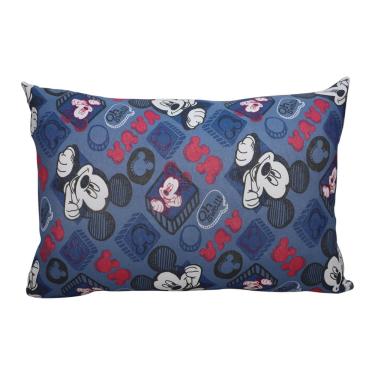 Imagem de Fronha Estampa Malha Portallar Avulsa Disney Mickey Simpati Azul Escuro