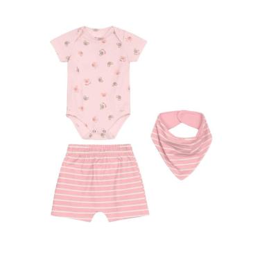 Imagem de Conjunto bebê  com babador Brandili Baby