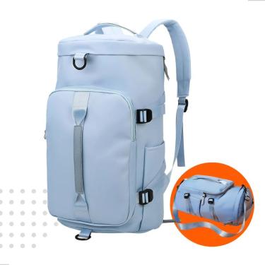 Imagem de Bolsa Academia Viagem Esportiva Treino Sport Transversal Grande Mala Mao Fitness Cor Azul Fontebras