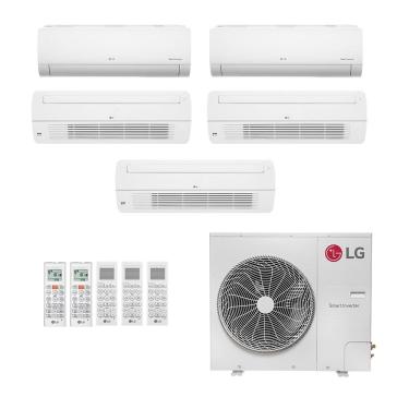 Imagem de Ar-Condicionado Multi Split Inverter LG 52.000 (2x Evap HW 9.000 + 3x Evap Cassete 1 Via 18.000) Só Frio 220V