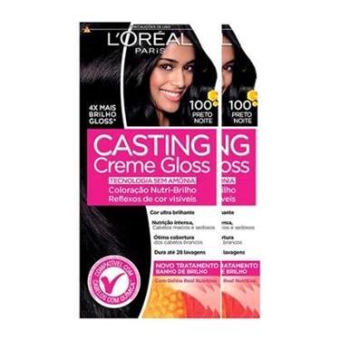 Imagem de L'Oréal Paris Coloração Casting Creme Gloss Kit - 100 Preto Noite Kit-Unissex
