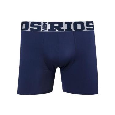 Imagem de Cueca Boxer Long Leg Poliamida - donna, M, Marinho