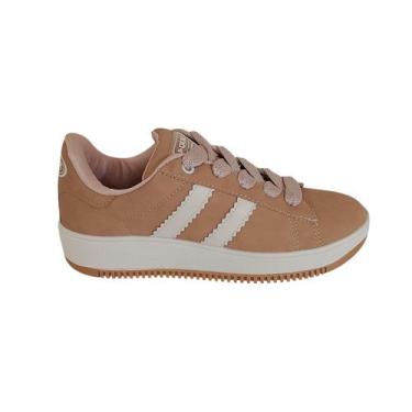 Imagem de Tênis Feminino Quiz Casual Confortável Leve e Flexível, 36, Marrom