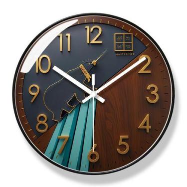 Imagem de Relógio de parede Creative Cartoon 30cm Silent Quartz Plastic - yiweis