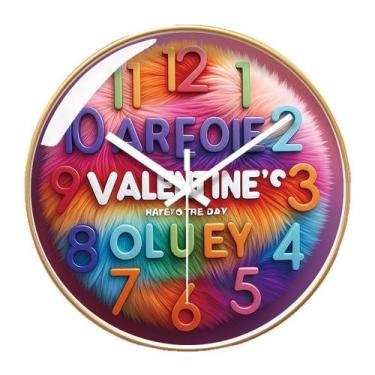 Imagem de Relógio de parede Creative Colorful 30x30cm Silent Non-Ticking - yiwei