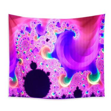 Imagem de Tapeçaria fluorescente, estética de sala de parede, 150x150cm, microte