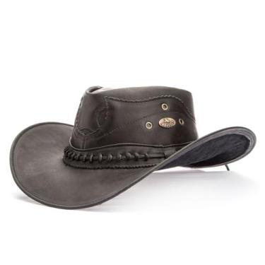 Imagem de Chapéu Country Masculino Cowboy Vintage Australiano Boiadeiro Para Mon