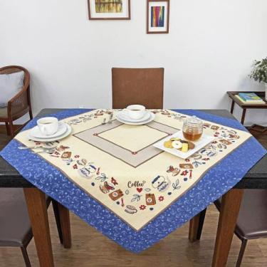 Imagem de Toalha De Chá Centro Mesa KazzaVip 90% Algodão Estampado Coffee Utensí