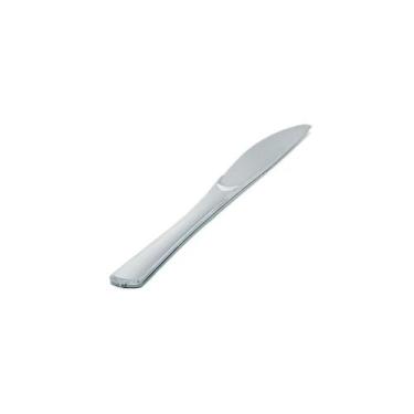Imagem de Facas Descartáveis Linha Premium Silver Plastic 10 Unidades