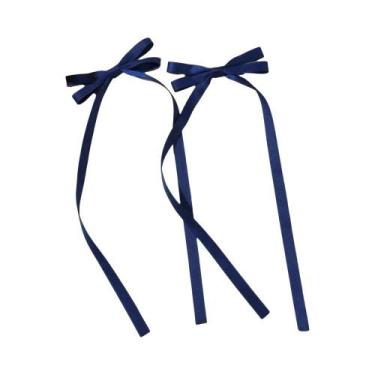 Imagem de Tiara Feminina Com Laço De Fita E Franjas Longas, Presilhas Laterais P