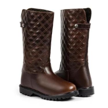 Imagem de Bota Oslo Copenhague para Neve em Couro Forrada com Lã e Impermeável Feminina-Feminino