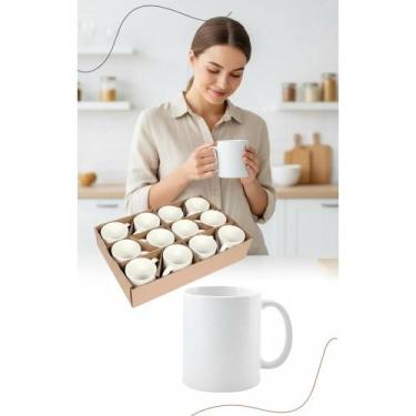 Imagem de 6 Canecas Brancas Porcelana 325ml P/ Sublimação - Congratulations Stor