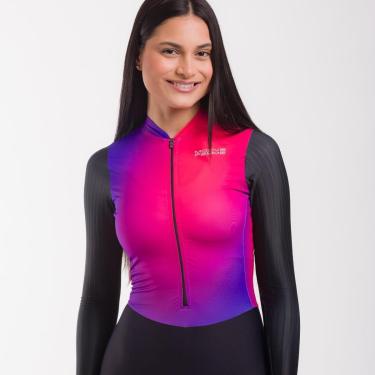 Imagem de Macaquinho Ciclismo Feminino Marcio May Moove Manga Longa Vivid-Feminino