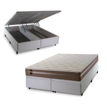 Imagem de Cama Box Baú Georgia com Molas Ensacadas 193x203 King House