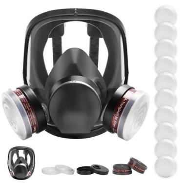 Imagem de Máscara respiratória facial completa XIANZHO 6800 reutilizável de tama