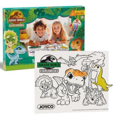 Imagem de Tapete De Pintura Jurassic Word 6 Canetas Laváveis Brinquedo - Bambola