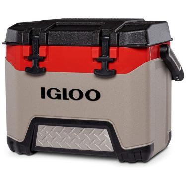Imagem de Igloo 50290 Cooler Caixa Térmica Portátil 25 Litros, Marrom e Vermelho