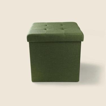 Imagem de Puff Baú Madeira Verde P - A\CASA