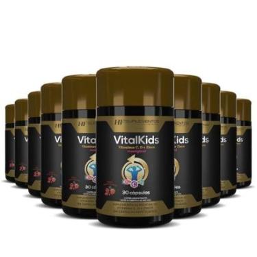 Imagem de 10X VITALKIDS VITAMINA C D ZINCO 30CAPS MASTIGAVEL HF-Unissex