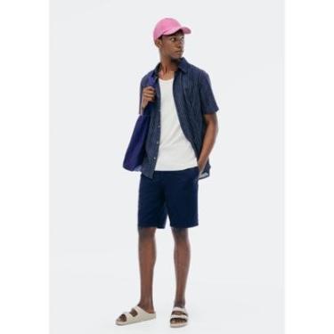 Imagem de Bermuda Hering Reta Texturizada Com Linho Masculina-Masculino