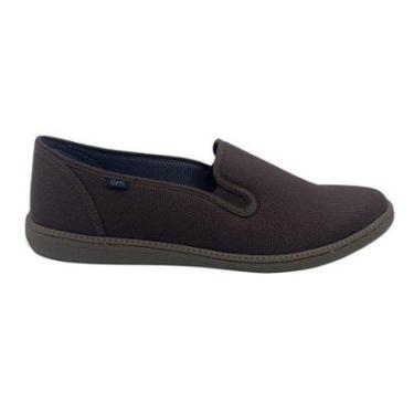Imagem de Sapatilha Vudalfor Masculina Lona Conforto Marrom 3020 - Café 39-Masculino