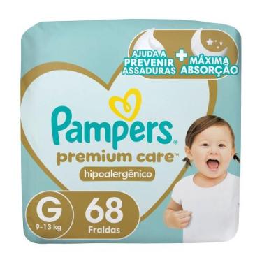 Imagem de Fralda Pampers Premium Care G - 9 a 13kg 68 Unidades, G, 68