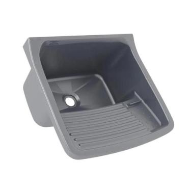 Imagem de Tanque Plástico Lavar Roupa 47x43x27CM 22L - Astra Prata, Prata
