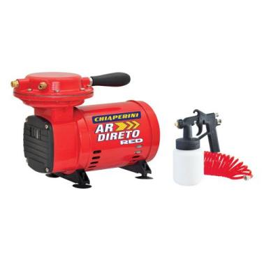 Imagem de Compressor de ar direto 2,3 pés com pistola e mangueira - RED (110V/22