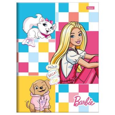 Imagem de Caderno brochura 1/4 capa dura 80 folhas Barbie Foroni - Foroni , Bonj