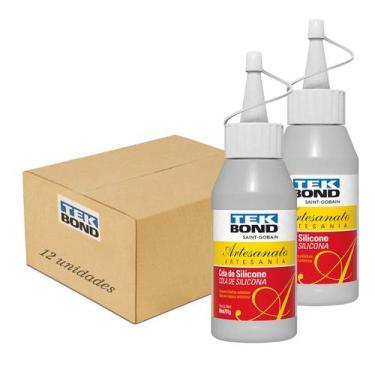 Imagem de Cola Instantanea Silicone Artesanato Tekbond 51g 60ml 12 Und