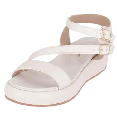 Imagem de Sandália Feminina Flatform Moderna Conforto Piccadilly, Off white, 37