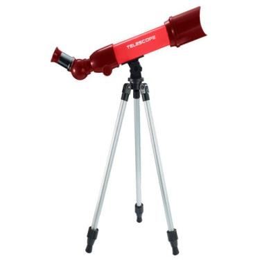 Imagem de Telescópio Infantil Educativo Astronômico de Brinquedo Polibrinq, Verm