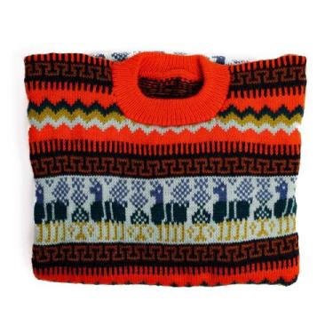 Imagem de Blusa Tradicional Peruana em Lã  Laranja  - Empório Muritiba