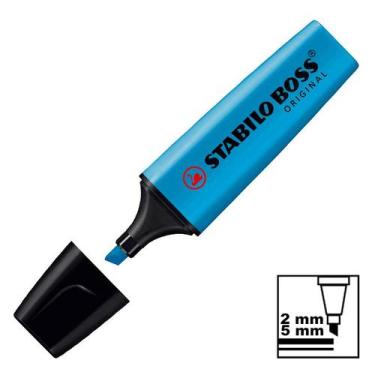 Imagem de Marca Texto Azul Neon 70-31 Stabilo Boss Original