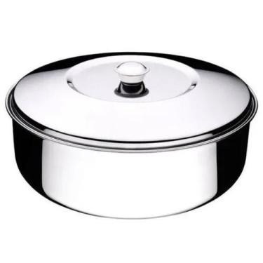 Imagem de Bacia Multiuso de Aço Inox com Tampa Art'Inox - 8 Litros