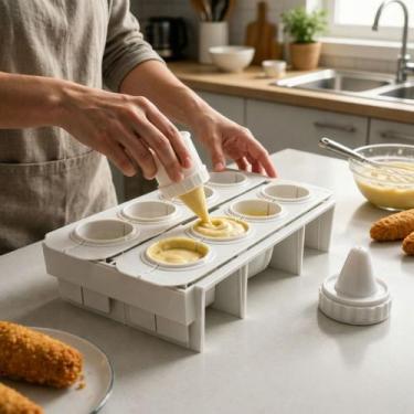 Imagem de Fábrica de Coxinha Molde 8 Cavidades - Utensílio de Plástico Injetado 