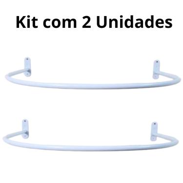 Imagem de Kit 2 Provadores Arco Branco Para Lojas De Roupas