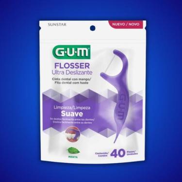 Imagem de Fio Dental Flosser Ultra Deslizante 40un  Gum