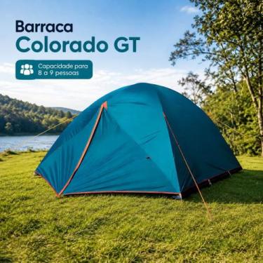 Imagem de NTK Colorado GT Barraca de Camping para 8á 9 Pessoas com Sobreteto Imp