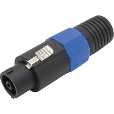 Imagem de Conector Speakon de Linha Macho 4 Pólos PGSP0002 Preto/Azul Storm - PC