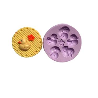 Imagem de Confeitaria dos moldes, F776 MOLDE DE SILICONE PATOS CONFEITARIA ARTESANATO