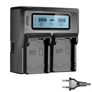 Imagem de Carregador Duplo Rápido para Bateria Canon LP-E8 com USB (Bivolt)