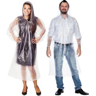 Imagem de Capa De Chuva Descartável Transparente Unisex kit 200 Unidades
